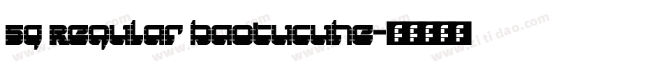 59 Regular baotucuhe字体转换